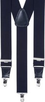 Bretels breed - blauw - Maat: One size