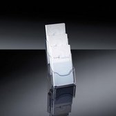 Sigel folderhouder - 3xA6 - tafelmodel - transparant acryl - SI-LH133