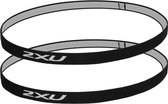 2XU Skinny Headband Two-Pack Black/White