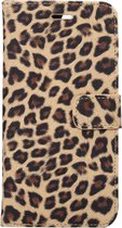 Mobigear Wallet Book Case Leopard Brown iPhone 7 Plus / 8 Plus
