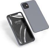 kwmobile telefoonhoesje voor Apple iPhone 11 - Hoesje met siliconen coating - Smartphone case in steengrijs