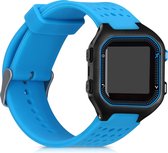 kwmobile bandje compatibel met Garmin Forerunner 25 (L - 40 x 47 x 13.9 mm) - Armband voor fitnesstracker in blauw - Horlogeband