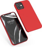 kwmobile telefoonhoesje voor Apple iPhone 12 / 12 Pro - Hoesje met siliconen coating - Smartphone case in rood