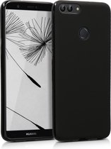 kwmobile telefoonhoesje voor Huawei Enjoy 7S / P Smart (2017) - Hoesje voor smartphone - Back cover in mat zwart