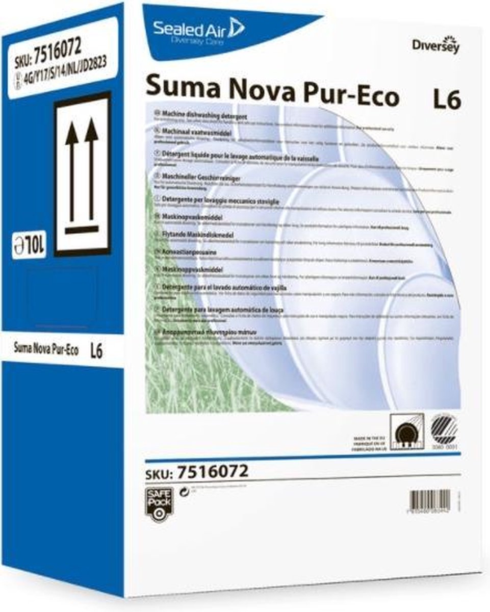 Goedkoopste Diversey Suma Nova Pur-Eco L6 Vaatwasmiddel 10 liter