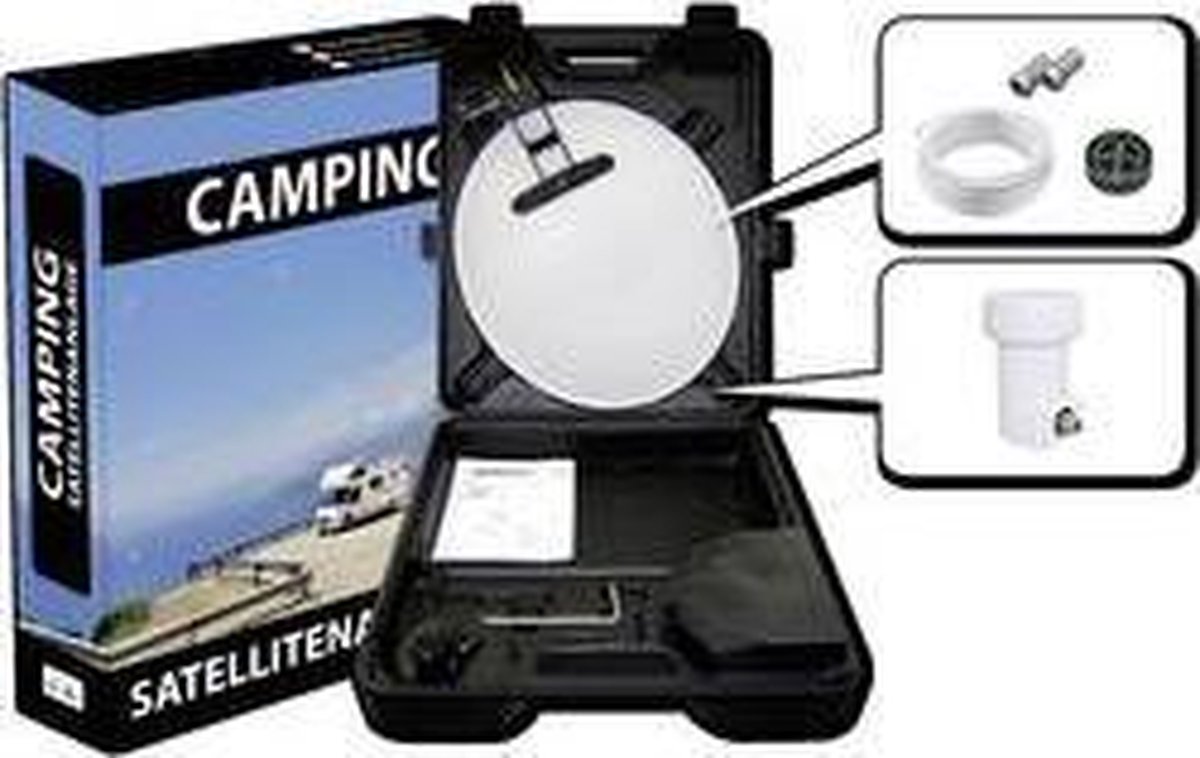 MegaSat Camping satellietset - 1500080 - Zonder receiver - LNB + Kabel - Aantal gebruikers: 1