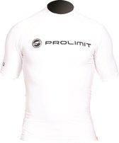 Prolimit - Zwemshirt voor heren met korte mouwen - Wit - maat XL