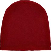 CeLaVi - Beanie voor kinderen - Gebreid - Donkerrood - maat 116-122cm