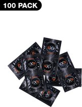 Exs zwarte latex condooms – 100 stuks