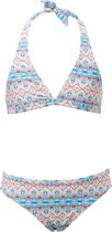 Snapper Rock - Triangle Bikini - Marrakesh - Turquoise/Oranje - maat 104-110cm