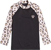 Billabong - UV Zwemshirt voor meisjes - Longsleeve - Billie Logo - Off Black - maat 98-104cm