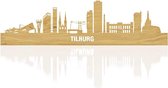 Skyline Tilburg Eikenhout - 100 cm - Woondecoratie design - Wanddecoratie - WoodWideCities