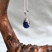 Wellness-House | Elegance Lapis Lazuli | Zen Ketting | Lapislazuli | 925st Zilveren Ketting | Zen Cadeau | Elegance | Handgemaakt | Uniek