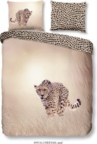 Good Morning Cheetah - Dekbedovertrek - Eenpersoons - 140x200/220 cm - Zand