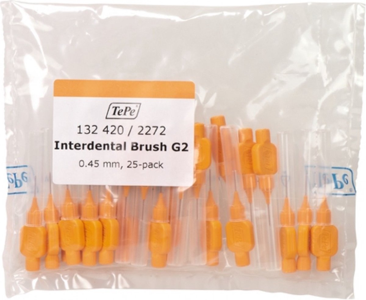 Goedkoopste TePe Interdentale Ragers Origineel 0,45 mm Oranje - 3 x 25 stuks - Voordeelverpakking