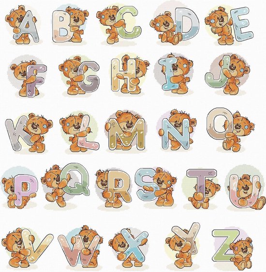 Luca-S Alphabet borduren (pakket) B1201