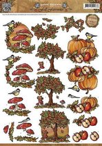 Autumn Scenes - Fall Favourites 3D-Knipvel Yvonne Creations 10 stuks