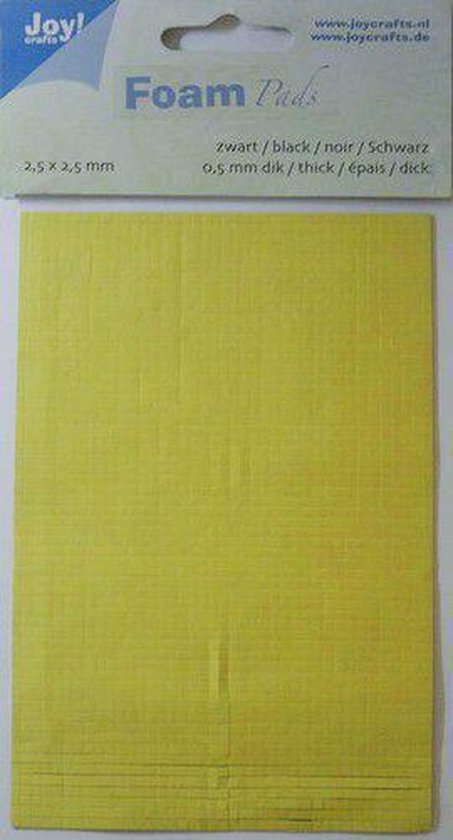 Joy! Crafts Foam Pads 0,5mm/2,5mm.blok zwart 119491/4060 10x15cm