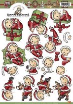 Kerstbaby 3D-Knipvel Yvonne Creations 10 stuks