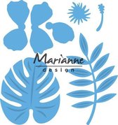 Marianne Design Creatable Mal Hibiscus & tropische bladeren LR0478 12.0x16.0 centimeter