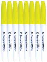 Permanent Markers Yellow 8x