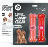 TastyBone - Small - Twinpack Surf 'N' Turf - BBQ Prawn & T-Bone Steak - Hond - Kauwspeelgoed - Vegan - Kluif - Nylabone
