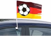 Autoraamvlag zwart-geel-rood Duitsland