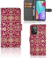 Telefoonhoesje met foto Samsung Galaxy A52 Bookcase Cadeautips Barok Pink