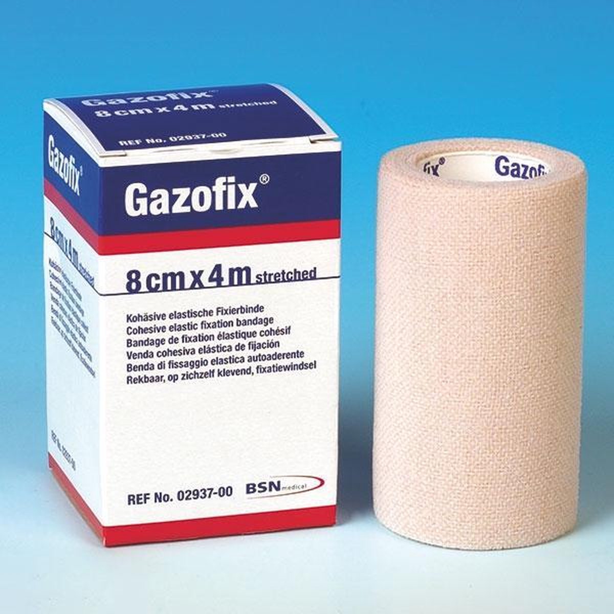 Goedkoopste BSN Gazofix 20m x 8cm Latexvrij beige
