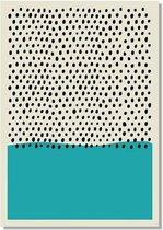 Modern Geometric Poster 3 - 40x60cm Canvas - Multi-color
