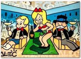 Alec Monopoly Poster 4 - 21x30cm Canvas - Multi-color