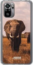 6F hoesje - geschikt voor Xiaomi Redmi Note 10S -  Transparant TPU Case - Elephants #ffffff