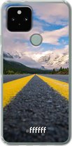 6F hoesje - geschikt voor Google Pixel 5 -  Transparant TPU Case - Road Ahead #ffffff