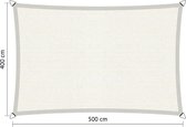 Shadow Comfort® Rechthoekige Schaduwdoek - UV Bestendig - Zonnedoek - 400 x 500 CM - Arctic White