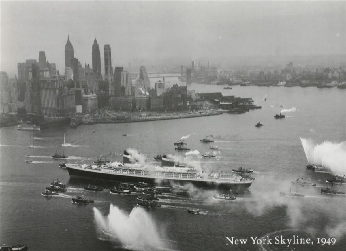 Catch Projecten Poster - New York Skyline - Bettmann Archive - Zwart/Wit - Fotografie - Jaren 80