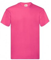 Fruit Of The Loom Heren Originele T-shirt  korte mouwen (Fuchsia)