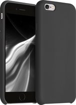 kwmobile telefoonhoesje voor Apple iPhone 6 / 6S - Hoesje met siliconen coating - Smartphone case in zwart