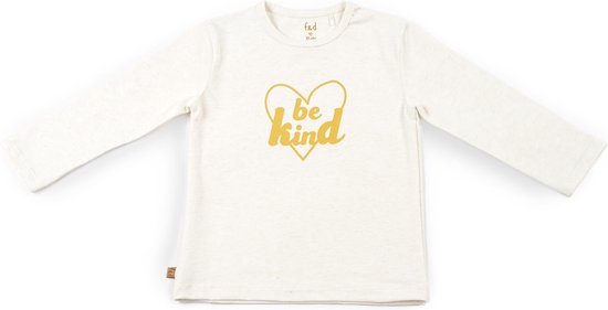 Frogs and Dogs - Shirt Be Kind s Off Mini - Wit - Maat 80 - Meisjes