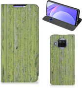 Telefoon Hoesje Xiaomi Mi 10T Lite Wallet Case Green Wood
