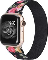 Nylon band - bloemen - Geschikt voor Apple Watch