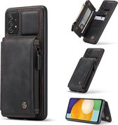 CASEME Back Cover Wallet Hoesje voor Samsung Galaxy A52 / A52s - Zwart