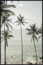 JUNIQE - Poster in kunststof lijst Tropical Dreams -40x60 /Blauw &