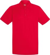 Fruit Of The Loom Heren Vochtafvoerend Poloshirt Korte Mouwen (Rood)