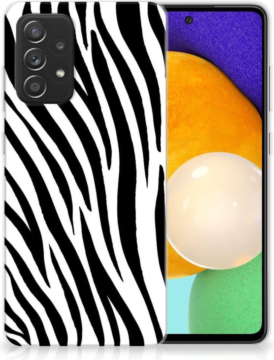 Samsung Galaxy A52 (5G/4G) TPU Hoesje Zebra