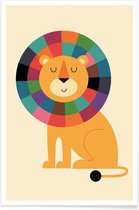JUNIQE - Poster Mr Confidence -13x18 /Kleurrijk