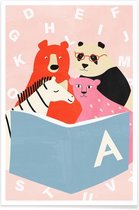 JUNIQE - Poster Story Time -13x18 /Kleurrijk