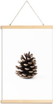 JUNIQE - Posterhanger Pinecone N1 -20x30 /Bruin & Wit
