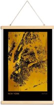 JUNIQE - Posterhanger New York gouden -20x30 /Goud & Zwart