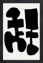 JUNIQE - Poster met houten lijst Black Spring -13x18 /Wit & Zwart