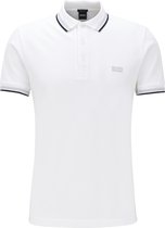 HUGO BOSS Paddy regular fit polo - heren polo korte mouw - wit (contrast) -  Maat: M